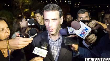 Excandidato presidencial de Venezuela, Henrique Capriles