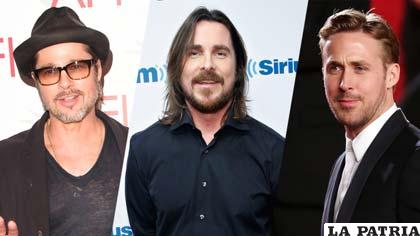 Brad Pitt, Christian Bale, Ryan Gosling