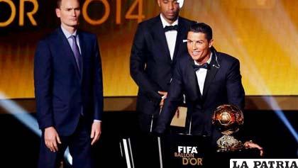 Cristiano Ronaldo ganó su tercer Balón de Oro