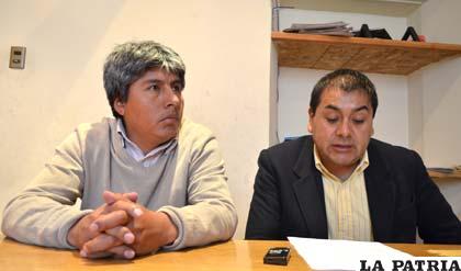 Los candidatos del PP, Edgar Sánchez (izquierda) y Ever Moya (derecha)