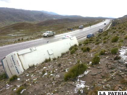 Así quedó la flota tras el accidente