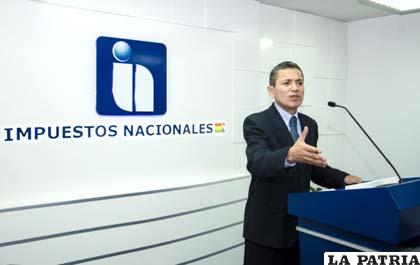 El presidente del SIN, Erik Ariñez