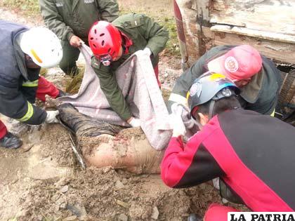 La labor de rescate de los cuerpos demoró bastante