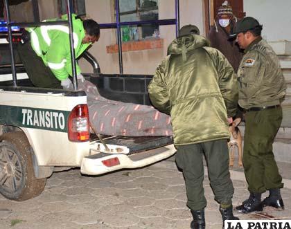 Los cuerpos sin vida fueron llevados a la morgue del Cementerio General