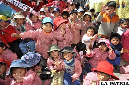 Niños del nivel inicial que pasaron al nivel primario