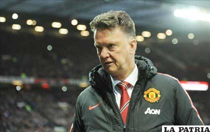 El entrenador del Manchester United, Louis van Gaal