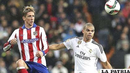 Fernando Torres, hizo doblete en el derby madrileño