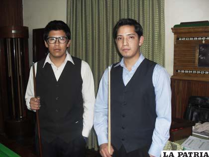 Mijaíl Lazzo y Leonardo Flores ocuparon los primeros lugares en la competencia departamental de snooker