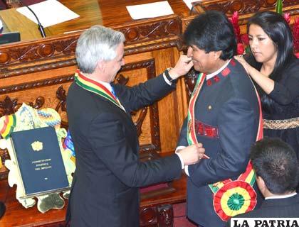 Morales es investido para su tercer mandato como Presidente de Bolivia