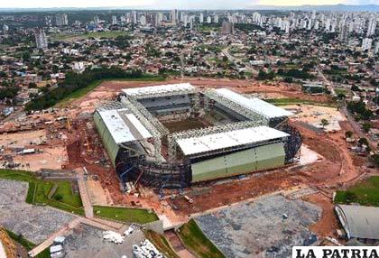 El estadio de Cuiabá fue construido para el Mundial 2014