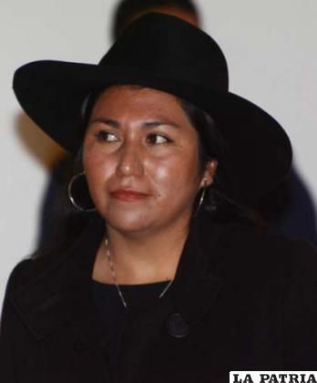 Ministra de Comunicación, Mariela Paco