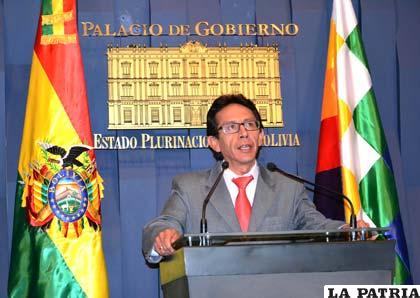 El ministro de Culturas de Bolivia, Pablo Groux