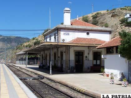 Estación de Tua, en la ciudad portuguesa de Castaños