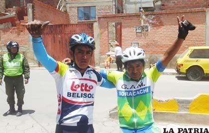 Ebert Valencia y Juan Navarro, ganadores de la prueba