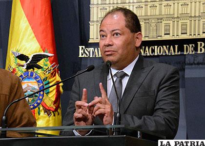 El ministro de Gobierno, Carlos Romero /comunicacion.gob.bo