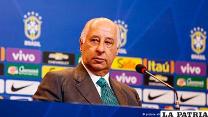 El presidente de la Confederación Brasileña de Fútbol (CBF), Marco Polo Del Nero
