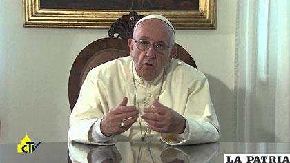 El Papa Francisco durante el inédito videomensaje /ytimg.com