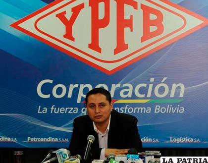 Presidente de YPFB, Guillermo Achá /ANF