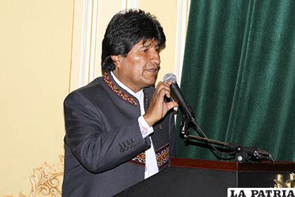El Presidente Evo Morales /ABI