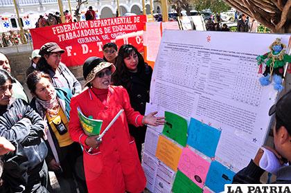El magisterio espera mejor apoyo de la nueva directiva de la COD Oruro