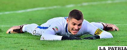 Mauro Icardi, jugador del Inter, se perdió una gran chance de anotar