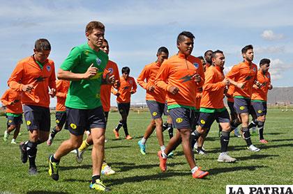 Durante el entrenamiento de los 