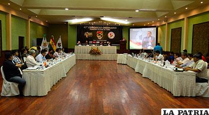 El Congreso Ordinario se desarrolló en Tarija, 27 dirigentes fueron habilitados para votar