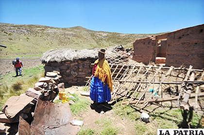 Una de las viviendas quemadas en el lío limítrofe