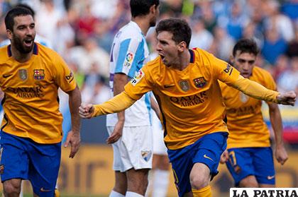 Lionel Messi anotó el gol de la victoria de su equipo