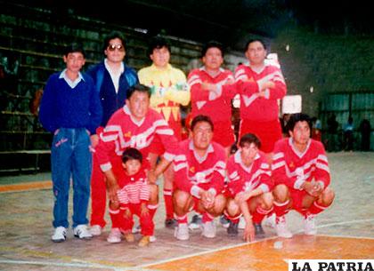 El equipo del club Linares en el fútbol de salón en 1993