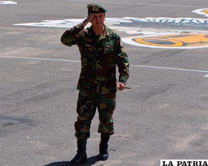 Comandante de la Segunda División del Ejército, general Gary Silvestre Mejía Soliz