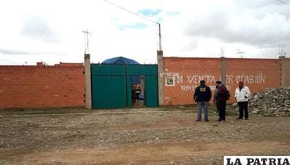 La casa donde ocurrió el crimen en El Alto /ERBOL