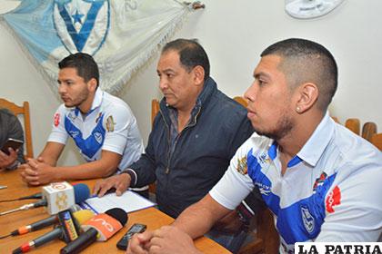 Durante la presentación de los refuerzos de San José