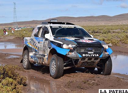 Marco Bulacia es uno de los pilotos bolivianos que continúa en
carrera