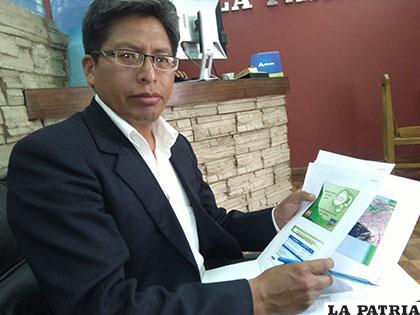 Julio Cepeda asegura buena gestión en el INRA Oruro