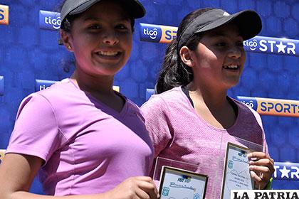 Luciana Flores y Sofía Claure, referentes del tenis orureño