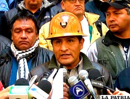 Secretario ejecutivo de la Central Obrera Boliviana, Guido Mitma /ANF