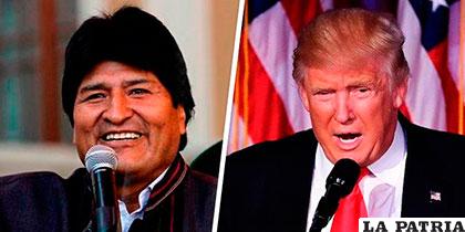 Evo Morales y Donald Trump /mdstrm.com