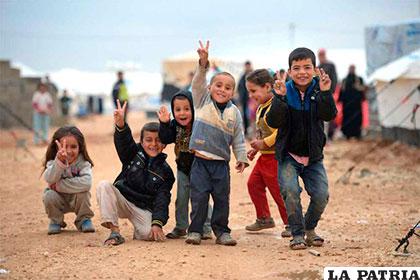 Niños de Siria, con la 