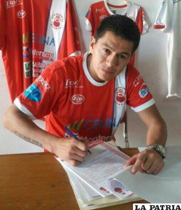 Saucedo firmó ayer para Guabirá /APG