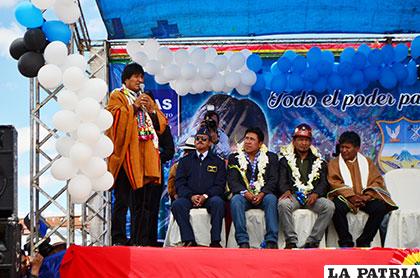 Entrega de obras de Evo Morales inició en Oruro el viernes