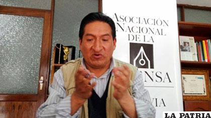 El director ejecutivo de la ANP, Franz Chávez /ANF