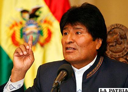 Presidente del estado plurinacional, Evo Morales /Tiempo del Este