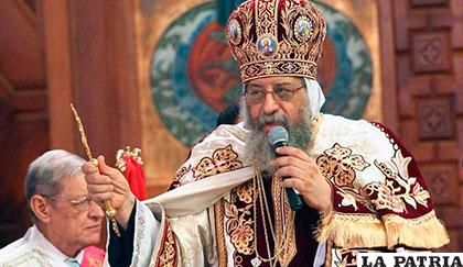 El papa ortodoxo copto Teodoro II oficiará la misa en otro lugar y no el habitual
