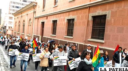 Manifestaciones contra el nuevo Código de Sistema Penal /ANF/Archivo
