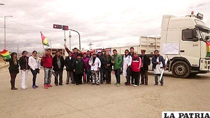 Ayer bloquearon en la avenida Circunvalación y Villarroel