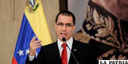 Jorge Arreaza, canciller de Venezuela