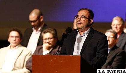 El líder del partido político FARC, Rodrigo Londoño