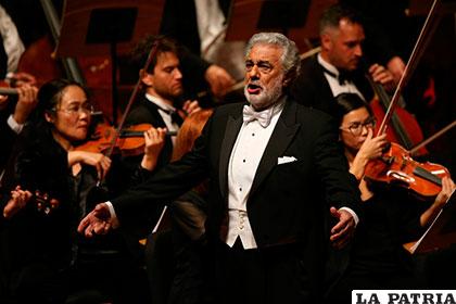 El tenor español Plácido Domingo
