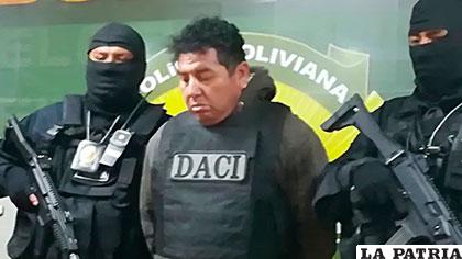 El detenido fue presentado el sábado por la Policía /ERBOL
